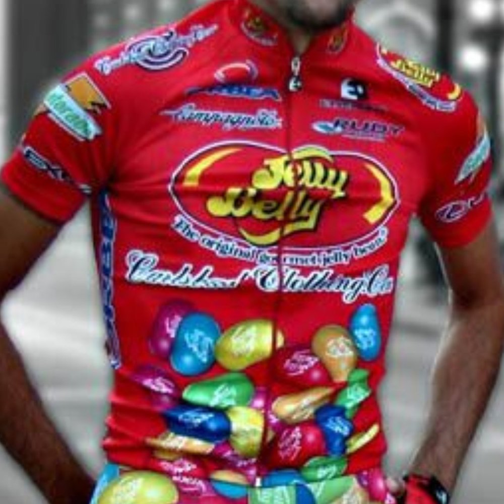 Cycling Jersey Etxe ondo Jelly Belly Bicycle Shirt Vest Small MADE IN SPAIN NEW